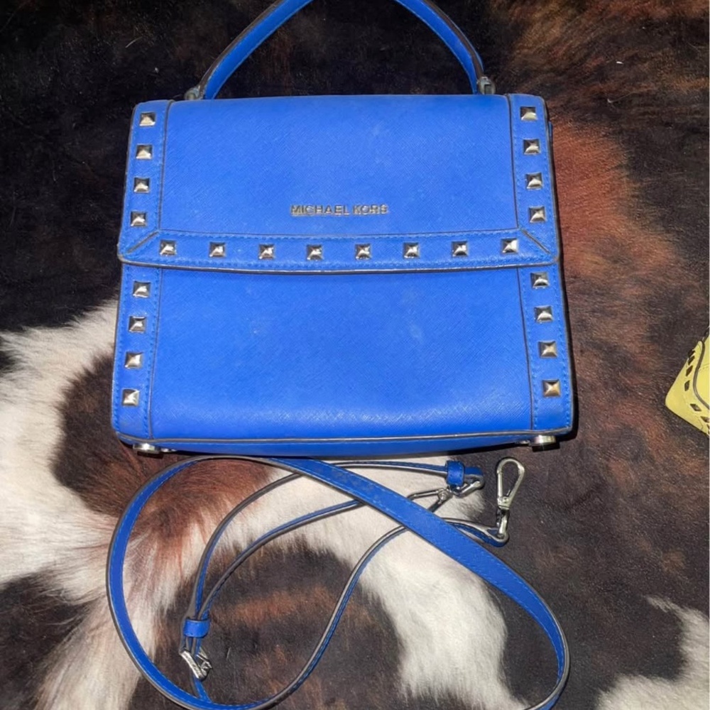 Blue Michael Kors Purse